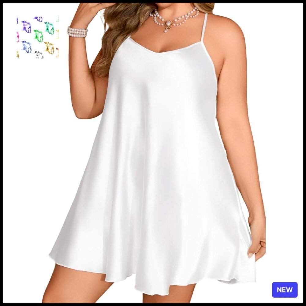 Satin Slip Dress Elegant Minimal Chic Crisscross Backless Adjustable Straps